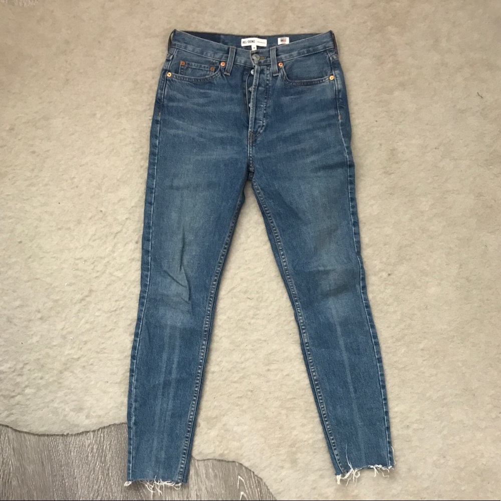 RE/DONE High Rise Ankle Crop